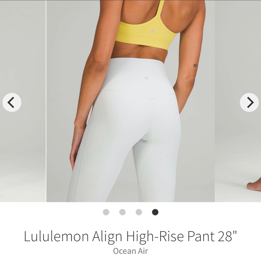 EUC Lululemon Align High-Rise Pant 28" Ocean Air size 4